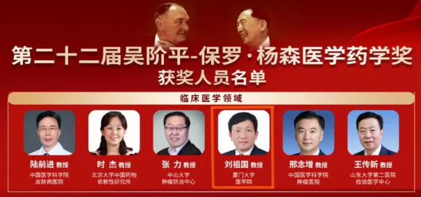喜讯！我院刘祖国教授获第22届获吴阶平-保罗·杨森医学药学奖1.png